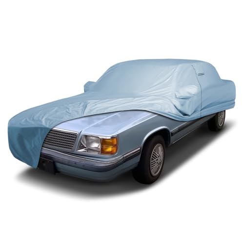 Image of iCarCover Premium Car Cover for 1981-1989 Plymouth Reliant Wagon Heavy Duty Waterproof All-Weather Automobiles Custom Fit Indoor Outdoor UV Snow Protection Covers with Straps and Bag
