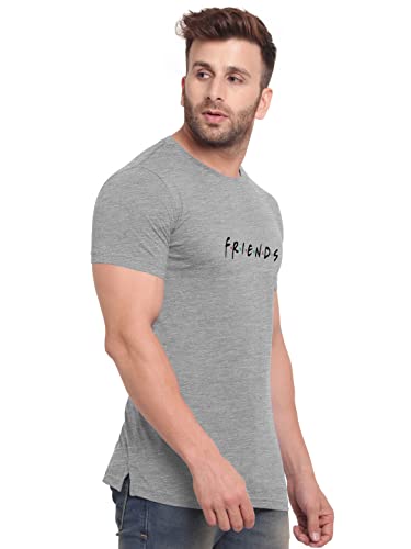 Image of BULLMER Mens Regular Fit Printed Round Neck Cotton Tshirt Pack of 3 - Black /Light Blue