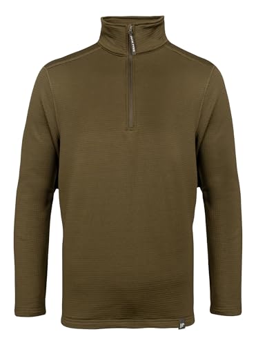 Haut en polaire gaufré vert homme JACK PYKE léger chaud randonnée