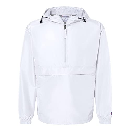 Champion Packable Quarter-Zip Jacket M White