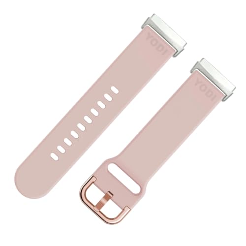 Image of YODI Watch Band Compatible with Fitbit Versa 4 / Fit bit Versa 3 / Fitbit Sense /Sense 2 Band, Soft Replacement Silicone Wristband for Women Flexible Waterproof Sport Watch Strap for Men Large