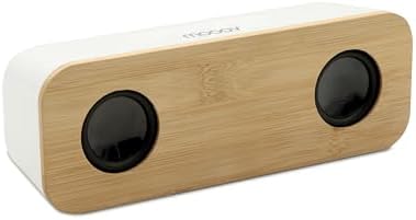 Metronic Mooov 477351 - Altavoz Bluetooth Madera de bambú portáti...