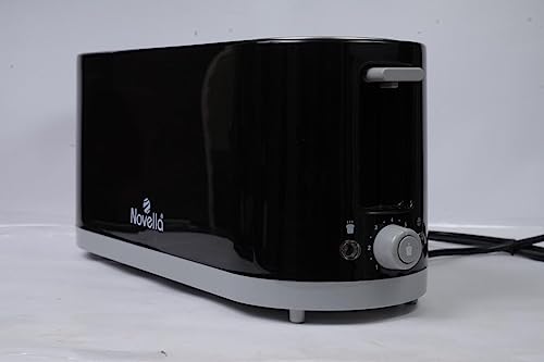 NOVELLA Quatro Pop Up Toaster 4 Slice/Modern Design Toaster Machine For Your Home And Kitchen/Premium Black Colour/With Cancel Reheat And Defrost Functions Variable Heat Settings Removable Crumb Tray,Bread, Breakfast/Suitable For Modular Kitchens NOVELLA Quatro Pop Up Toaster 4 Slice/Modern Design Toaster Machine For Your Home And Kitchen/Premium Black Colour/With Cancel Reheat And Defrost Functions Variable Heat Settings Removable Crumb Tray,Bread, Breakfast/Suitable For Modular Kitchens