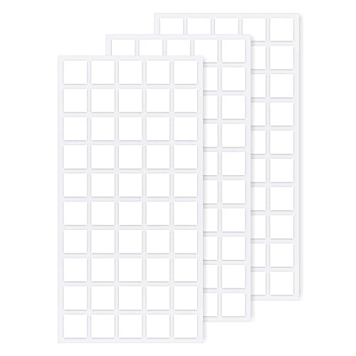 Surard Poster Putty, 150 Pcs 10Mm/0.4” Adhesive Dots, Double Sided Removable Sticky Tack, Clear Square Reusable Mounting Stickers Transparent Tacky Glue Tape For Wall Hanging Pictures #TOP14