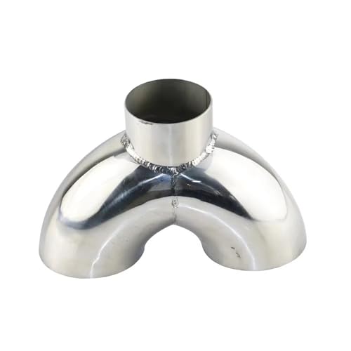Connecteur échappement voiture 2.5 pouces acier inoxydable tuyau arrière universel RYP-5163