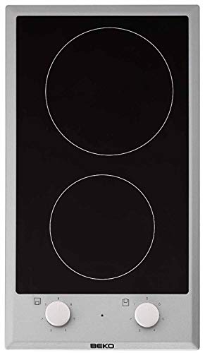 Plaque Vitrocéramique 2 feux-Beko HDCC32200X - Plaque de cuisson Vitrocéramique - Dimensions produit (LxP en cm) : 29 / 51
