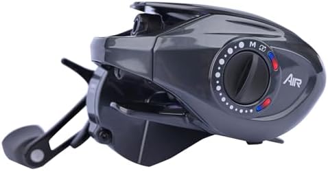 PURELURE Cheetah AIR Fishing Reels - Baitcaster Reels, Carbon Fiber Casting Reel with Aluminum Handle, Electronic Brake Band Sound 3.5-17g Lure Weight 7.6:1 Gear Ratio 9LB Max Drag Right Handed