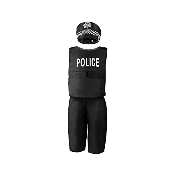 Jeowoqao boy's dress up costumes set, role play set 11-pcs trunk pirate, chef, construction worker, policeman costume fit kids girls age from 3-6 - image 3