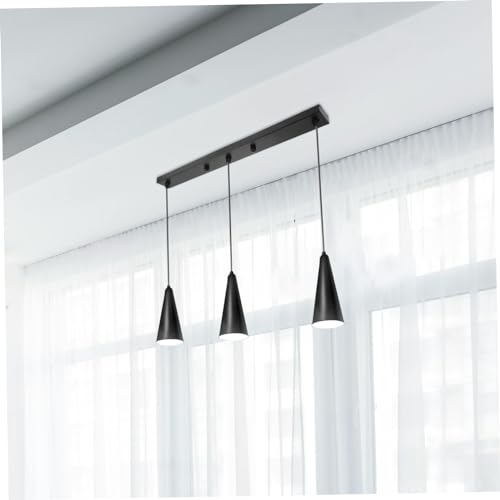 Support de montage d'éclairage rectangulaire noir pour plafond