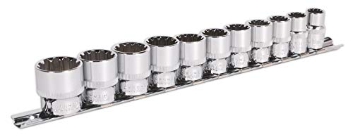 Sealey Ak69911 Socket Set 11Pc 3/8Sq Drive Total Drive