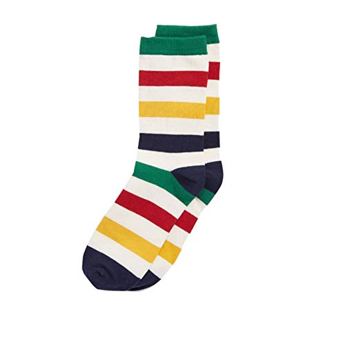 Hudson's Bay Company Mens White Multi-Stripe Socks