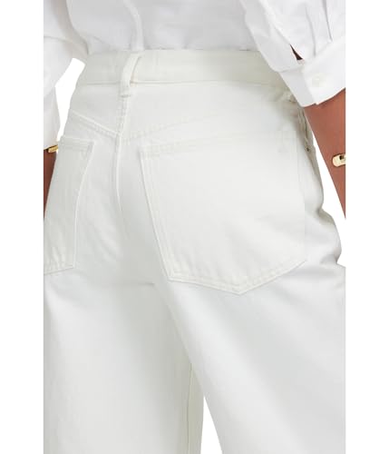 Madewell Women's Low Slung Baggy Crop in Pure White4