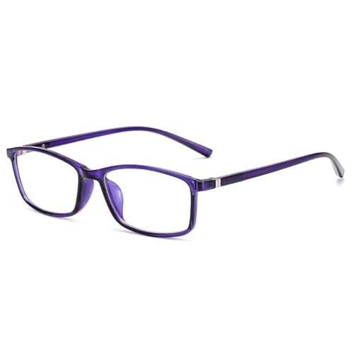 OLOAMAILE Reading Glasses Men/Women +7.0 +8.0 +9.0 High Magnification Eyeglasses Blue Light Readers Eye Glasses (Purple, 10, x)