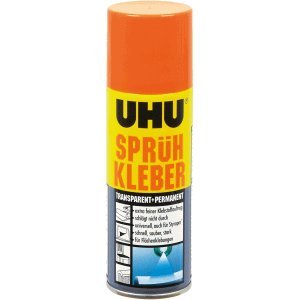 UHU Sprühkleber Permanent – 200 Ml, Stark Haftend, Für Bastel & DIY