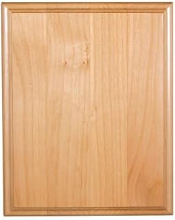 Genuine Red Alder Wood Plaque Blank, 3/4 Inch Thick Award and Craft Plaque, Wood Base, Ideal for DIY Projects, Arts & Crafts, Engraving, and Memorials (Genuine Red Alder, 4x6 inch)