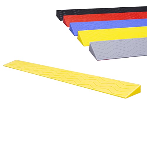Rampa de Umbral Portátil, 1 A 6,5 cm Elevación Pasos Interiores Rampas de Plástico Respetuoso Con El Medio Ambiente para Silla de Ruedas Rampa Para Umbral de Puerta para Coche, Bicicleta, Garaje