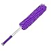 KALLORY Retractable Duster Purple Dusters for Cleaning Flexible Duster Microfiber Floor Duster Handle Dusters for Cleaning Ceiling Fan Duster Household Duster Mop Washable Chenille