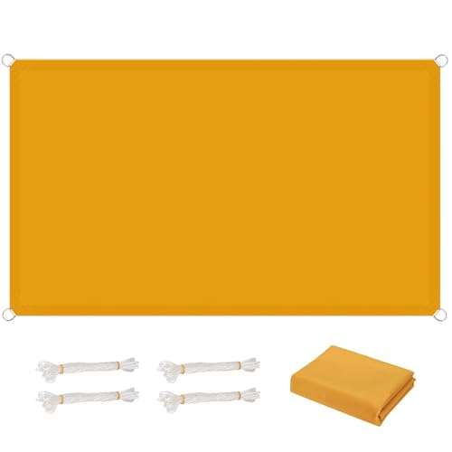 Voiles ombrages imperméable rectangulaire 2x3,5m or pour jardin - 2