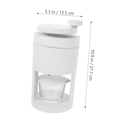 OUNONA Manual Ice Shaver Machine Portable Ice Crusher for Home Use Easy Operation for DIY Cold Treats Lightweight Design Housewarming present Efficient