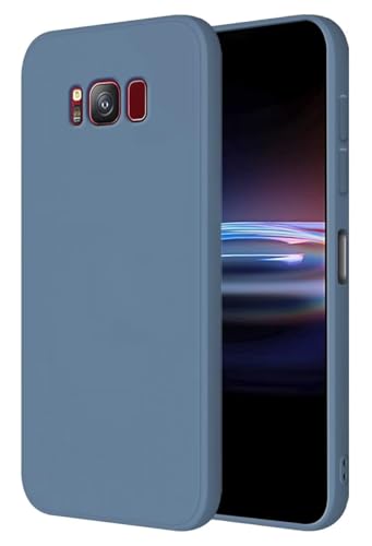 HONLEN Funda Compatible para Samsung Galaxy S8 Case, (5.8' Inches) Líquida TPU Silicona Cover con Anti-Rasguño, Cáscara Suave Cubierta Lavanda Gris