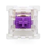 KPREPUBLIC Outemu OTM Silent Grey White Switch 3pin RGB SMD Tctile 55g Linear 50g Purple Teal mx stem Switch for Mechanical Keyboard 50m (X90 PCS, OTM Purple Switch)
