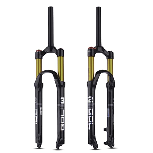 Bolany Bike Suspension Fork Mtb Bicycle Magnesium Alloy Suspension Front Fork 26/27.5/29 Inch, Straight Steerer And Tapered Steerer Air Fork (Manual Lockout - Remote Lockout) #TOP4