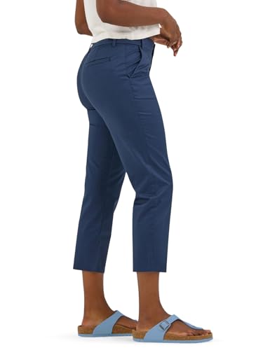 Lee Women's Wrinkle Free 23" Capri Pant, Mood Indigo, 18 - image 2