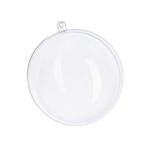 Efco Boule en Plastique Cristal Transparent séparable, diam. 18 cm, Contenant sécable