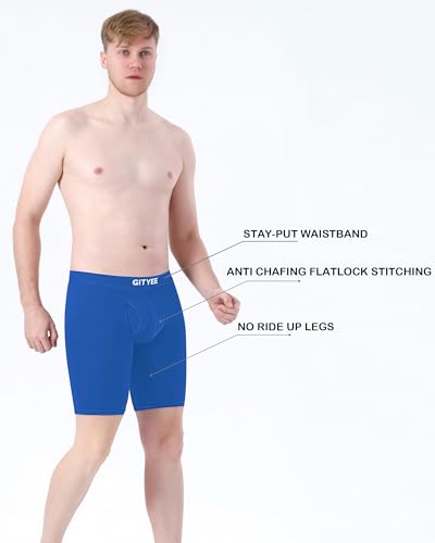 Men's Breathable Mesh Tagless Athletic Work Underwear Boxer Briefs, Pack of 54