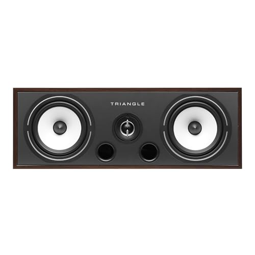 Image of triangle BRC2 Center Channel Speaker - 2 Way Design - 25mm Silk Dome Tweeter (Walnut)