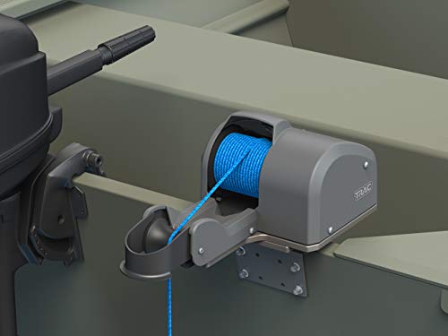 TRAC-Outdoor Products Angler 30 AutoDeploy-G3 Electric Anchor Winch - Anchors Up to 30 lb. - Includes 100-feet of Pre-Wound Anchor Rope with Use (69004), Gray, Normal - Thumbnail 7