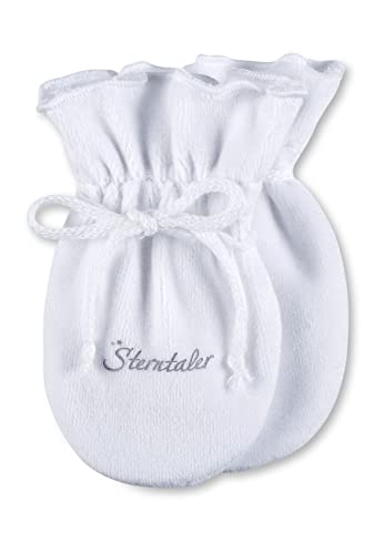 Sterntaler Unisex Baby Kratzfäustel F ustlinge, WeiÃŸ, Einheitsgr e EU