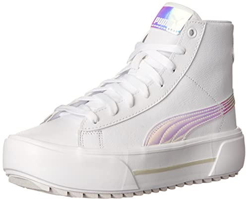 Puma Women's Kaia Mid Sneaker, White White-Nimbus Cloud, 7 #TOP17