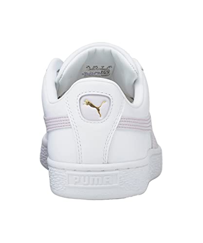 Image of PUMA Basket Classic XXI Casual Shoes, Puma White Lavender Fog, 8 Men