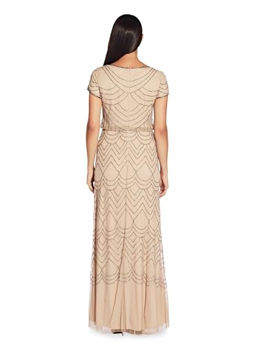 Image of Adrianna Papell Embellished Mikado Gown