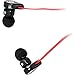 4XEM Syllable G02-003 Flat Stereo in-Ear Earphone for Samsung - Stereo - Mini-Phone - Wired - 16 Ohm - 20 Hz - 20 kHz - Earbud - Binaural - in-Ear - 4.27 ft Cable - Red, Black