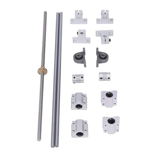 Kit vis de plomb T8 350mm en acier rigide et axes optiques 8mm de haute capacité