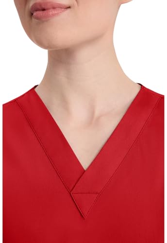 Image of Dickies Women's Jr. Fit V-Neck Scrub Top Multiple Patch Pockets