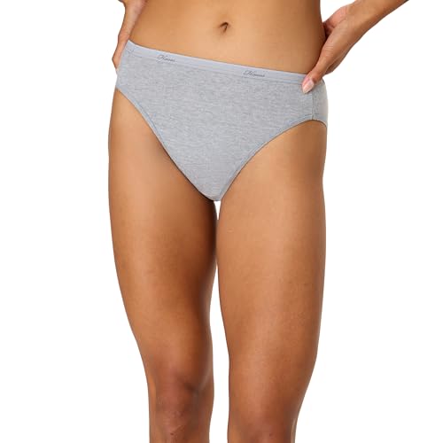 Image of Hanes women's Hi-Cut Panties Pack, Lightweight Cotton Hi-Cuts, 6-Pack (Retired, Colors May Vary)