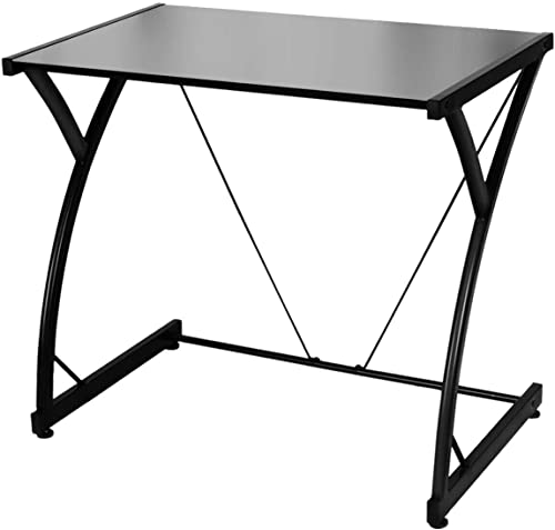 Tangkula Computer Desk Writing Table with Glass...