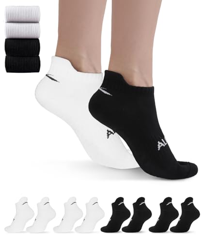 ALONG FIT 3/4 Pairs Non Slip Grips Sock for Women Men Pilates Yoga Socks for Barre Hospital Barefoot Grippy Sock