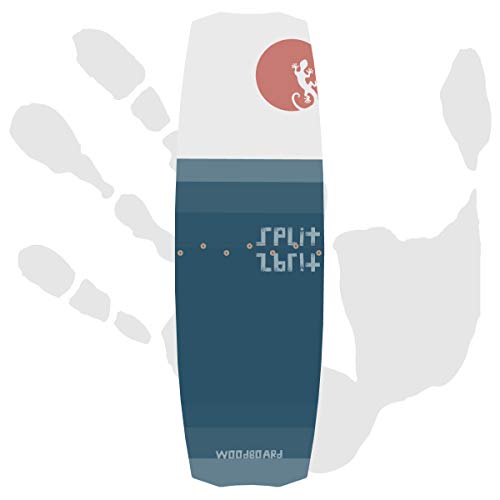 Woodboard Split 138 | Freeride Split | Kitesurfing (kitesurfing avec ailerons, sans attache) Cover