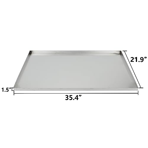 Confote Stainless Steel Replacement Tray for Dog Crate, 35.4″x21.9″ Pet Cage Floor Pan Chew-Proof & Crack-Proof Confote Stainless Steel Replacement Tray for Dog Crate, 35.4″x21.9″ Pet Cage Floor Pan Chew-Proof & Crack-Proof