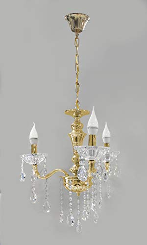 Vetrineinrete® Lampadario da soffitto a 3 bracci a...