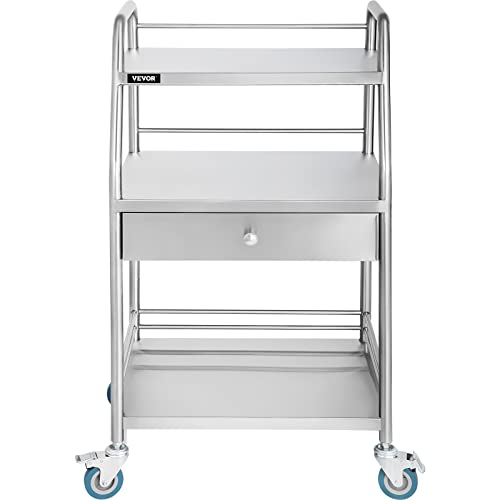 Vevor UTILITY CART With Wheels Rolling Cart Commercial Wheel Dental Lab Cart Utility Services thumb #8