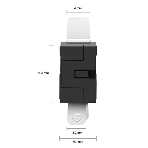 Mxrs MXR-PL-YBKG Muzhi Spdt 1No 1Nc Hinge Lever Momentary Push Button Micro Limit Switch Ac 5A 125V 250V 3 Pins 12 Pcs thumb #2