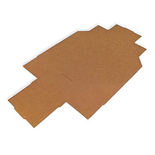 Pack 50 Gavetas de Cartón 275x145x098mm. Precinto no necesario. Automontable. Ideal para piezas pequeñas. Cartón Kraft.