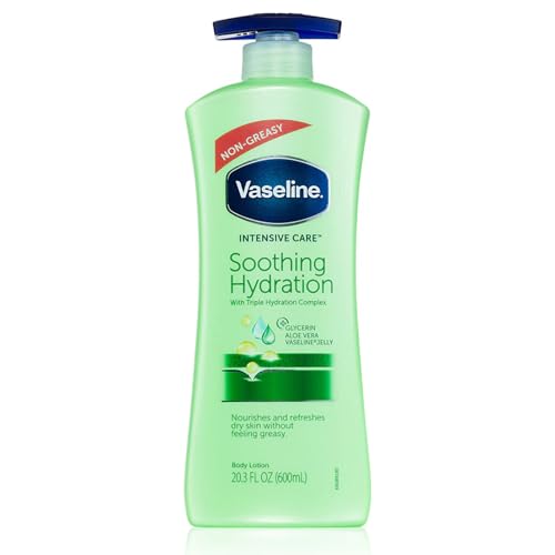 Vaseline Intensive Care With Aloe Soothe For Dry Skin Non Greasy Body Lotion 600 ML