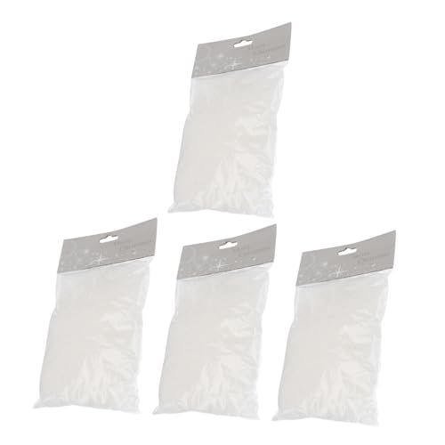 QUMIIRITY 4bags Artificial Simulation Snow Decor Each for Christmas and Decorations for Holiday Photography and Creating Atmosphere