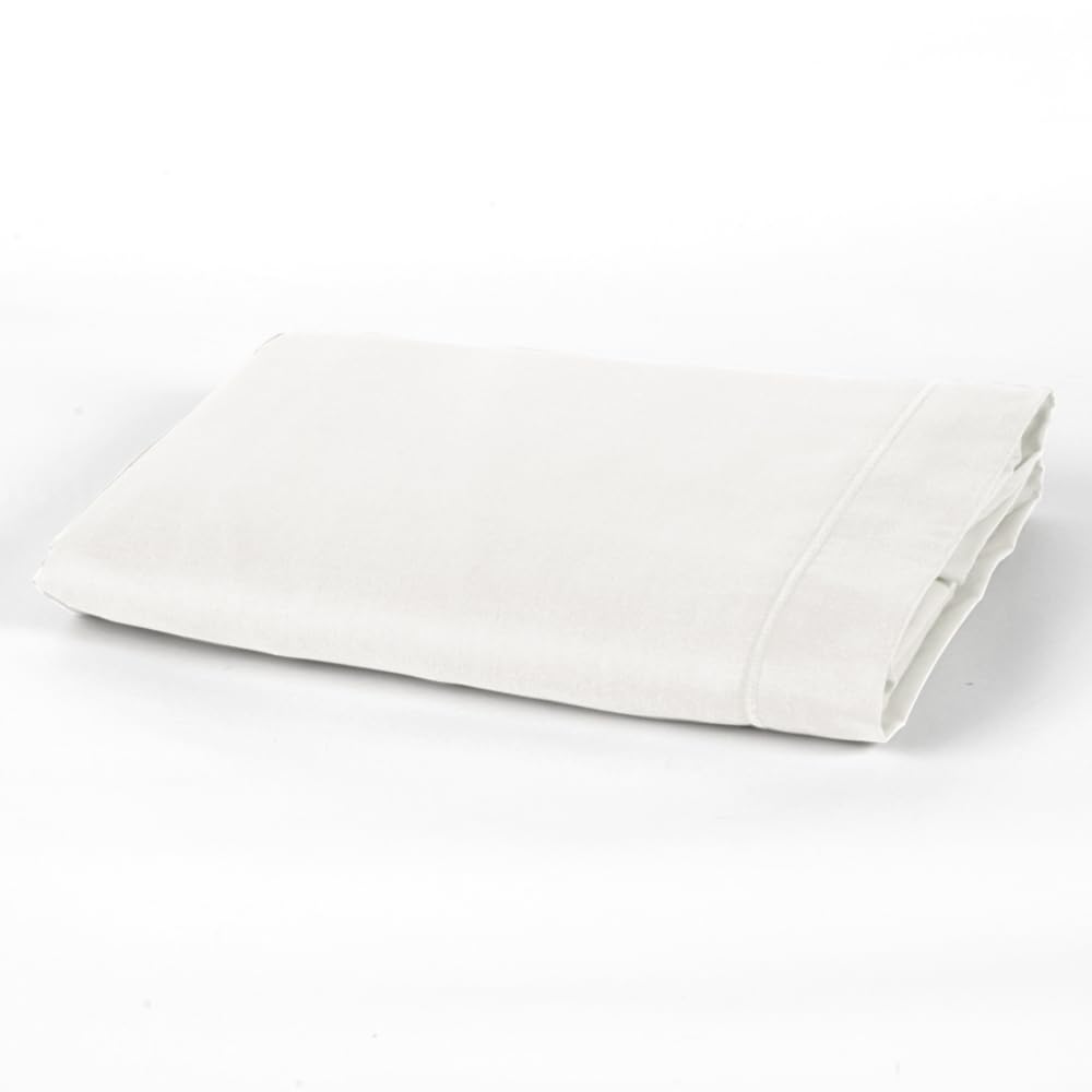 Duquennoy & Lepers - Drap Plat 270x300 CM - Percale 80 Fils 100% Coton - Qualité Hôtel - Doux, Respirant & Résistant - Oeko-TEX® Made in Green - Blanc